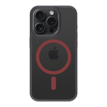 Tactical MagForce Hyperstealth 2.0 Tok iPhone 15 Pro fekete/piros