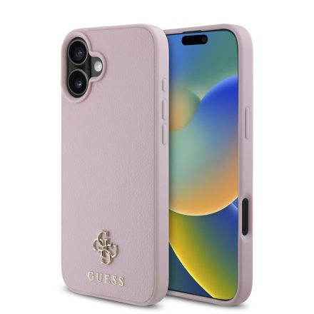 Guess PU Metal Logo MagSafe Tok iPhone 16 pink