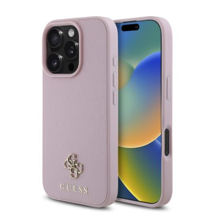 Guess PU Metal Logo MagSafe Tok iPhone 16 Pro pink