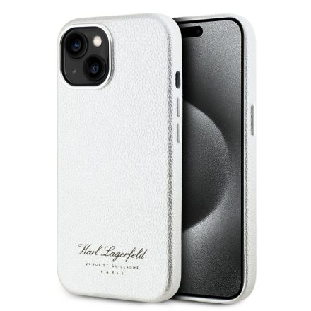 Karl Lagerfeld PU Tok iPhone 15 szürke KLHCP15SPGWCMKHG