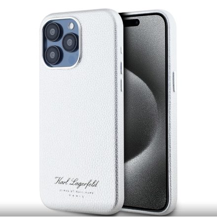 Karl Lagerfeld PU Tok iPhone 15 Pro Max szürke KLHCP15XPGWCMKHG