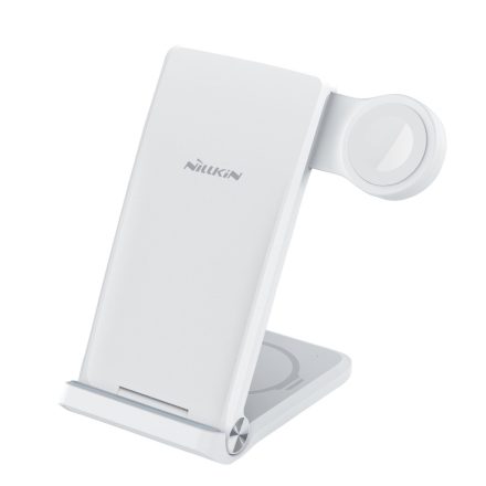 Nillkin PowerTrio 3in1 Vezetéknélküli Töltő Apple Watch fehér (MFI)