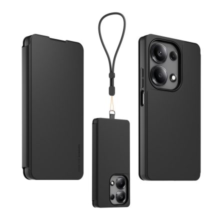 Made for Xiaomi Book Tok pánttal Xiaomi Redmi Note 13 Pro 4G fekete
