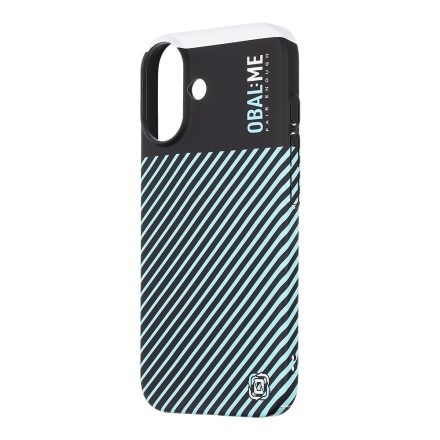 OBAL:ME Flossy Stripes Tok iPhone 16 fekete/kék