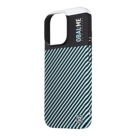 OBAL:ME Flossy Stripes Tok iPhone 16 Pro fekete/kék