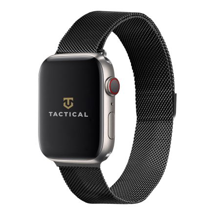 Tactical 333 Loop Magnetic Stainless Steel Szíj Apple Watch 1/2/3/4/5/6/7/8/9/SE 38/40/41mm fekete