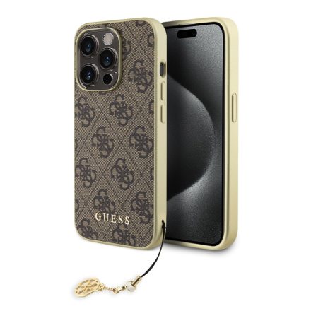 Guess Charm Tok iPhone 15 Pro barna GUHCP15LGF4GBR