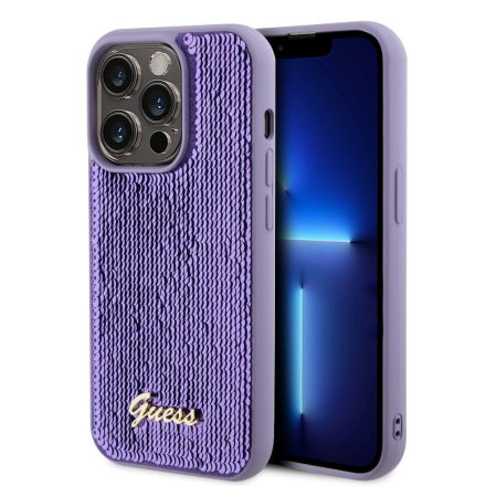 Guess Flitteres Tok iPhone 15 Pro Max lila GUHCP15XPSFDGSU