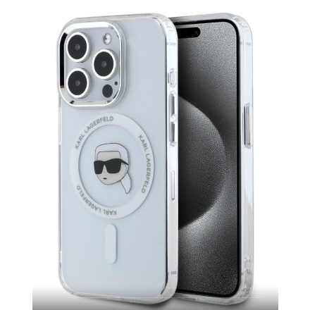 Karl Lagerfeld Karl MagSafe Tok iPhone 15 Pro átlátszó KLHMP15LHLSKIH