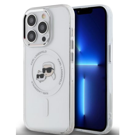 Karl Lagerfeld IML MagSafe Tok iPhone 15 Pro Max átlátszó KLHMP15XHLSKCH