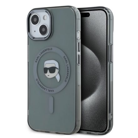 Karl Lagerfeld Karl MagSafe Tok iPhone 15 fekete KLHMP15SHLSKIK