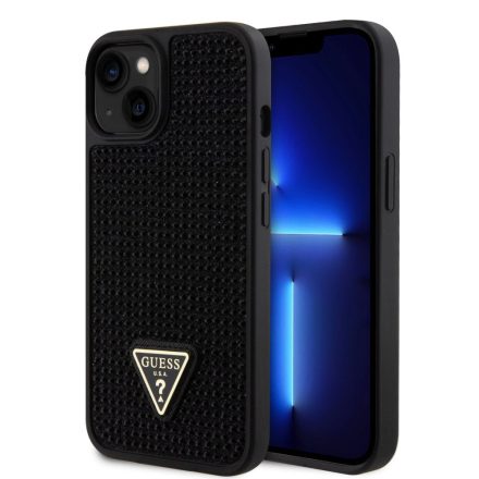 Guess Köves Tok iPhone 15 fekete GUHCP15SHDGTPK