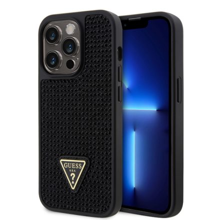 Guess Köves Tok iPhone 15 Pro fekete GUHCP15LHDGTPK
