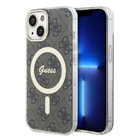 Guess MagSafe Tok iPhone 15 barna GUHMP15SH4STW