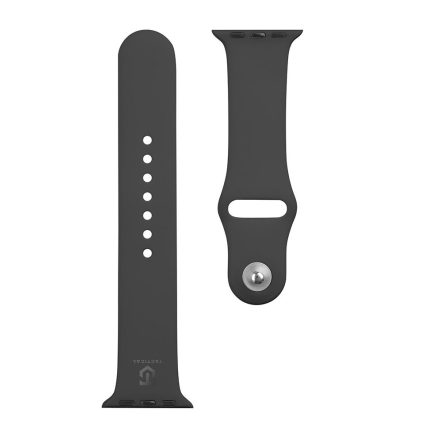 Tactical 456 Silicon Strap Apple Watch 1/2/3/4/5/6/7/8/9/SE 38/40/41mm fekete