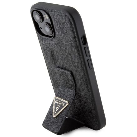 Guess PU Grip Stand Strass Tok iPhone 15 fekete GUHCP15SPGS4TDK