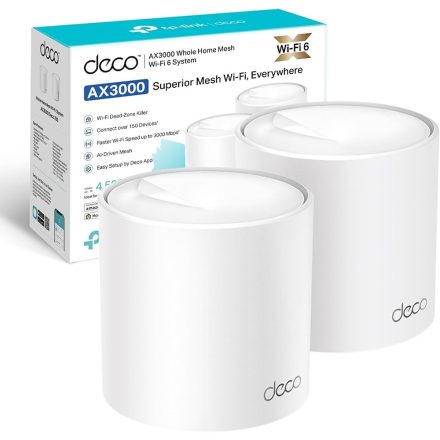 TP-Link Deco X50(2 darabos) AX3000 Mesh WiFi 6 rendszer