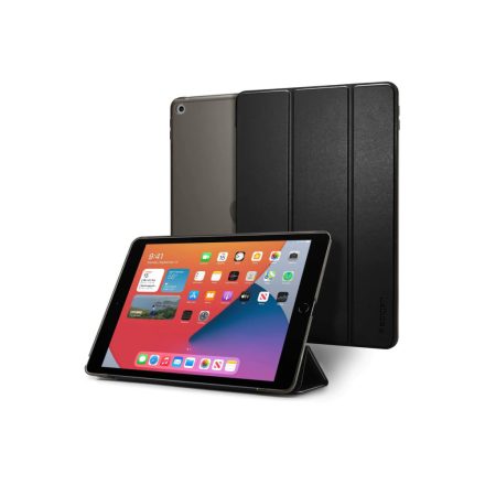 SPIGEN SMART FOLD flip tok álló bőr hatású IPAD 10.2 FEKETE ACS00373