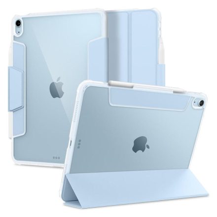 SPIGEN ULTRA HYBRID PRO flip tok álló bőr hatású IPAD Air 2022 KÉK ACS02698