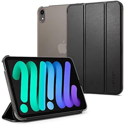 SPIGEN SMART FOLD flip tok álló bőr hatású IPAD mini 6 FEKETE ACS03763