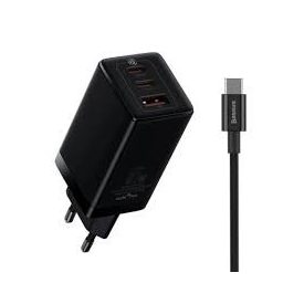   BASEUS hálózati töltő USB2 Type-C aljzat fekete CCGP050101