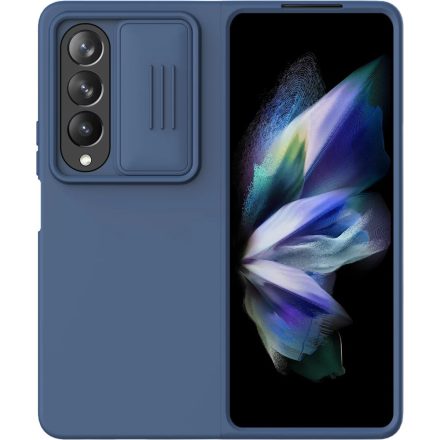 NILLKIN CAMSHIELD SILKY Z Fold4 5G sötétkék szilikon telefonvédő