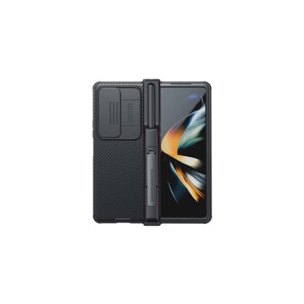 NILLKIN CAMSHIELD PRO Z Fold4 5G (SM-F936) fekete MAGNETIC műanyag (közepesen ütésálló, kamera védelem, fémlemez, csíkos)