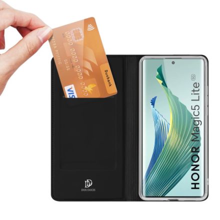 Honor Magic5 Lite 5G DUX DUCIS SKIN PRO flip tok álló, bőr hatású 