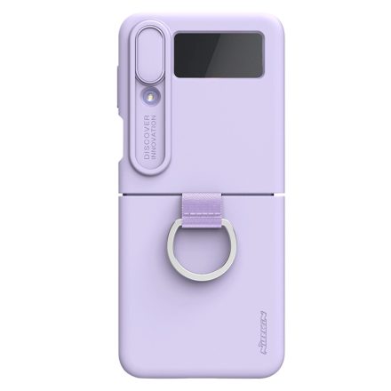 NILLKIN CAMSHIELD SILKY Z Flip4 5G lila szilikon 
