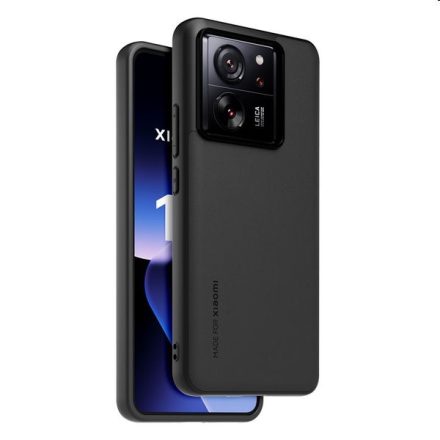 MADE FOR XIAOMI 13T Pro flip tok álló, bőr hatású FEKETE