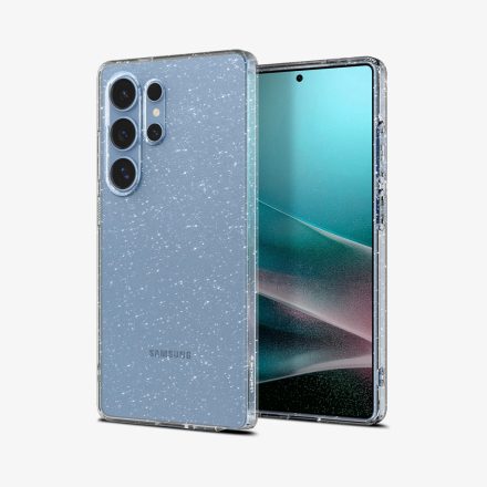 SPIGEN LIQUID CRYSTAL GLITTER szilikon Tok ÁTLÁTSZÓ Samsung S25 Ultra ACS08950