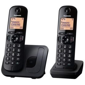   PANASONIC KX-TGC212PDB telefon készülék (vezeték nélküli, 1 bázis, 2 kézibeszélő) FEKETE