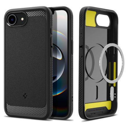 SPIGEN RUGGED ARMOR MAG MAGSAFE IPHONE 16E matt fekete ACS09152
