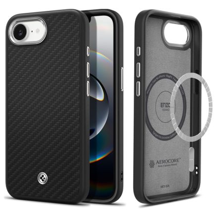 SPIGEN ENZO ARAMID MAG MAGSAFE IPHONE 16E matt fekete ACS09153