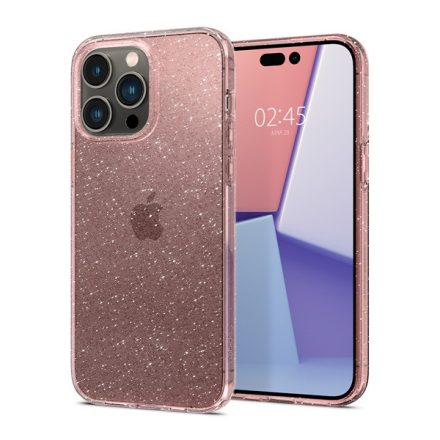 Spigen Liquid Crystal Glitter iPhone 14 Pro Glitter Quartz tok átlátszó ACS04955