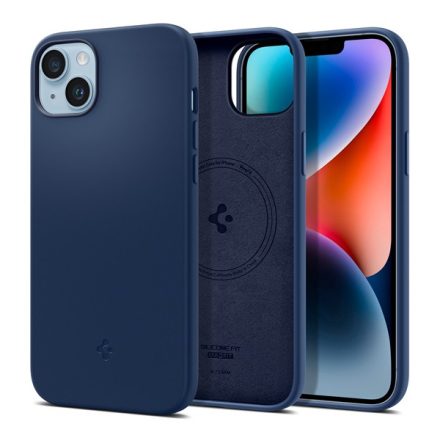 Spigen Silicone Fit Mag iPhone 14 Plus MagSafe tok kék ACS04921