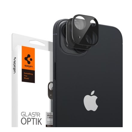 Spigen Glas.tR SLIM EZ Fit Optik Apple iPhone 15/14 Pro Max/15/14 Pro Tempered kameravédő fólia fekete (2db)