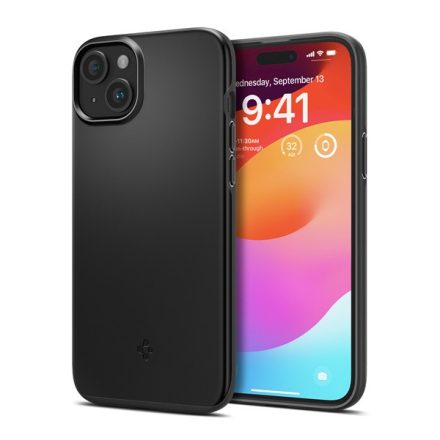 Spigen Thin Fit iPhone 15 Plus tok Fekete ACS06639
