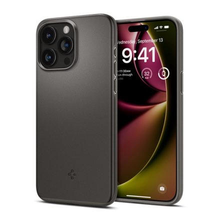Spigen Thin Fit iPhone 15 Pro tok Gunmetal ACS06687