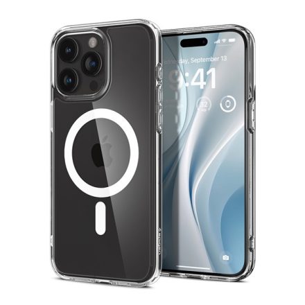 Spigen Ultra Hybrid MagFit iPhone 15 Pro MagSafe tok Fehér ACS06715