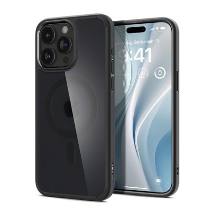 Spigen Ultra Hybrid MagFit iPhone 15 Pro MagSafe tok Matt Fekete ACS06720