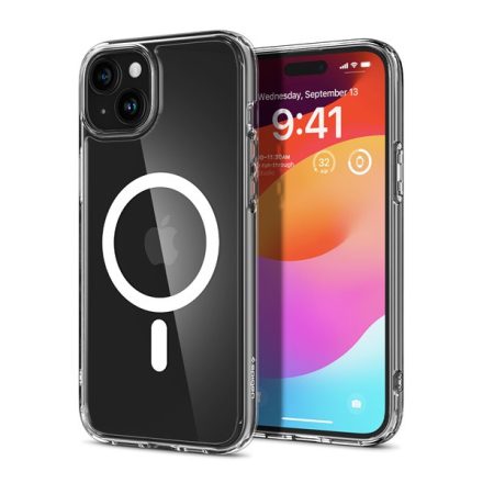 Spigen Ultra Hybrid MagFit iPhone 15 MagSafe tok Fehér ACS06802