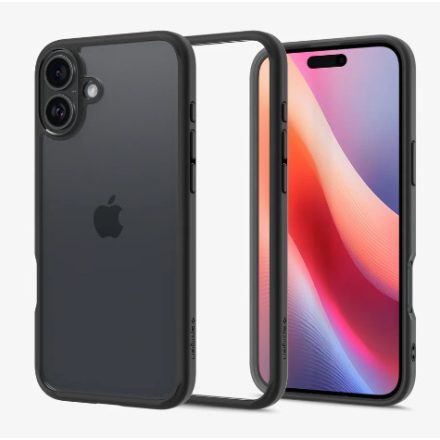 Spigen Ultra Hybrid iPhone 16 Plus tok matt fekete ACS08072
