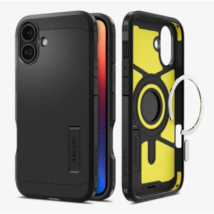 Spigen Tough Armor MagFit iPhone 16 Plus MagSafe tok fekete ACS08085