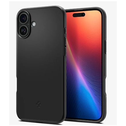 Spigen Thin Fit MagFit iPhone 16 Plus MagSafe tok fekete ACS08060