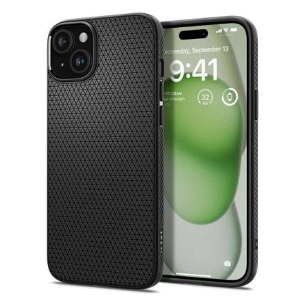 Spigen Liquid Air iPhone 16 Plus tok matt fekete ACS08066