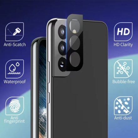 Samsung S20 Plus Type Gorilla 2.5D Kamera Védő Üvegfólia - Fekete