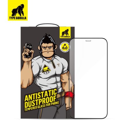 Xiaomi Redmi 10/Redmi Note 10 5G Type Gorilla ESD Anti-Static 2.5D Full Üvegfólia - Fekete