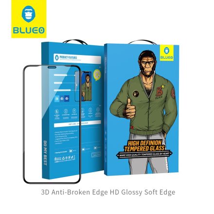 iPhone 12 Mini Blueo 3D Anti-Broken Edge Üvegfólia - Fekete