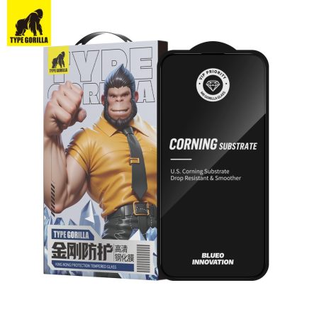 Apple iPhone 16 Pro TG ESD King Kong Corning Gorilla 2.5D Üvegfólia - Fekete